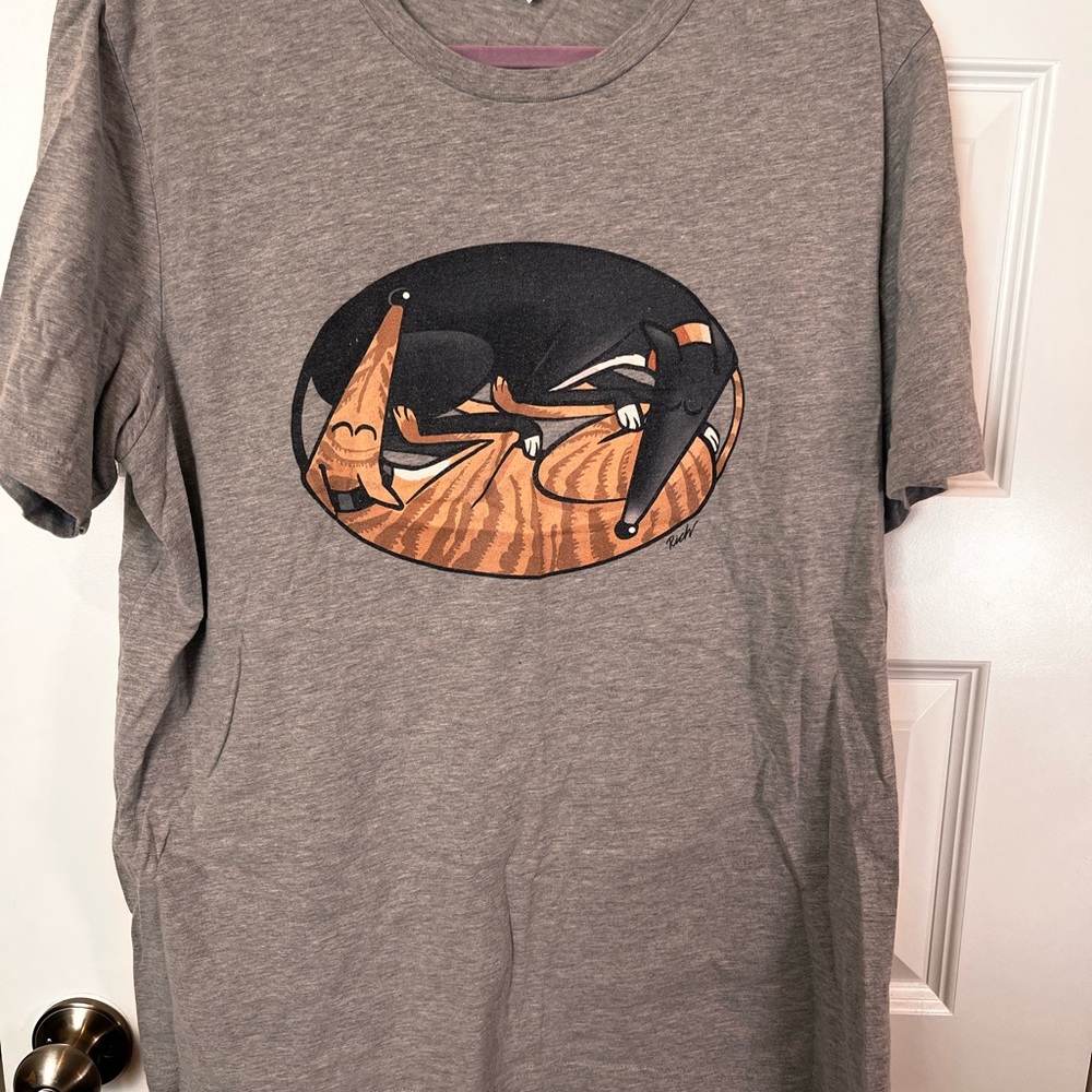 Rich Skipworth design Sleeping Greyhound Shirt 2XL